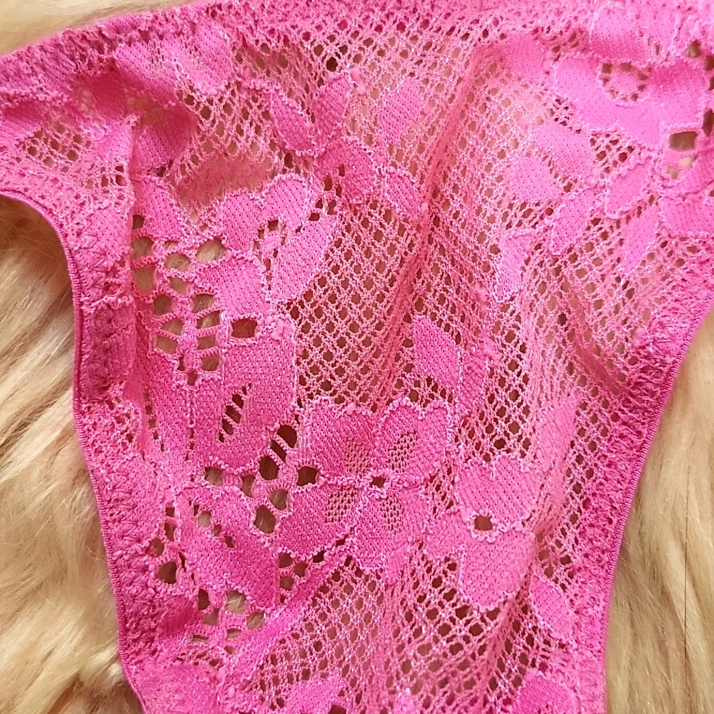 Brand New VICTORIA'S SECRET DREAM ANGELS FLORAL LACE THONG-S - Picture 4 of 5